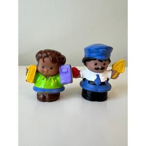Fisher-Price Little People Crossing Guard 2005 and Teacher #1 and Book 2006
